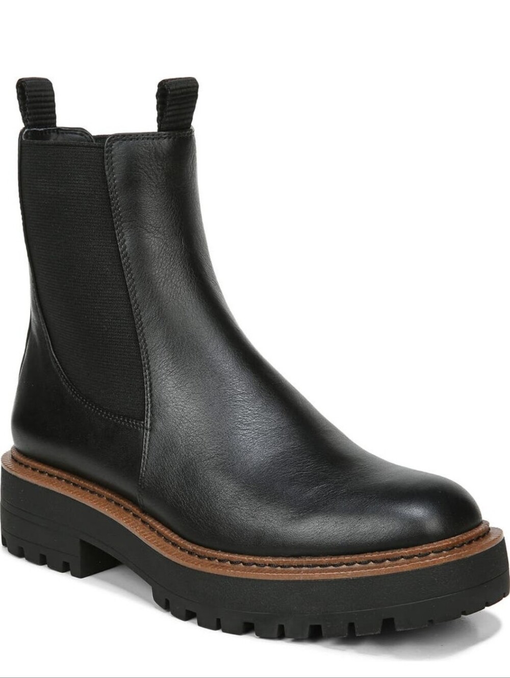 Sam Edelman Laguna Waterproof Leather Chelsea Platform Booties Women's Size 7.5 - Picture 2 of 9